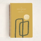 "Inner Workings" - Notebook in Mustard by Adelyn T. - Front