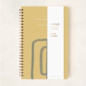 "Inner Workings" - Notebook in Mustard by Adelyn T. - Wrap