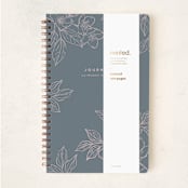 "Sketched Florals" - Notebook in Navy by Vera Lim - Wrap