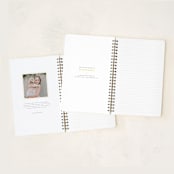 "Sophia" - Notebook in Salmon by Vera Lim - Interior Cover Options