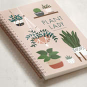 "Plant lady" - Notebook in Sandstone by Annie Holmquist - Binding Detail