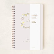 "Floral Monogram" - Notebook in Blush by Ana Sharpe - Wrap