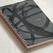 "noire" - Notebook in Midnight by chocomocacino - Binding Detail