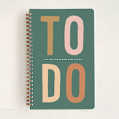 "to do" - Notebook in Spruce by Sara Hicks Malone - Front