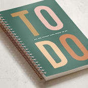 "to do" - Notebook in Spruce by Sara Hicks Malone - Binding Detail