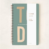 "to do" - Notebook in Spruce by Sara Hicks Malone - Wrap