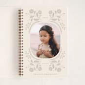 "Wild Flower Folk" - Notebook in Cream & Mist by Bridget Kirsten Camden - Front