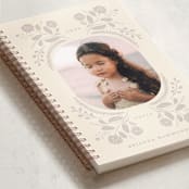 "Wild Flower Folk" - Notebook in Cream & Mist by Bridget Kirsten Camden - Binding Detail