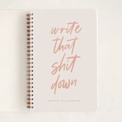 "write it down" - Notebook in Blush by JoAnn Jinks - Front