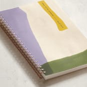 "Landscape" - Notebook in Multi by Pati Cascino - Binding Detail