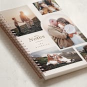 "Favorites" - Notebook in Cream by Angela Garrick - Binding Detail