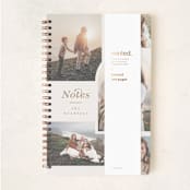 "Favorites" - Notebook in Cream by Angela Garrick - Wrap