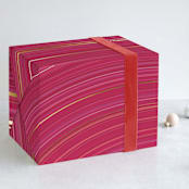 "Agate" - Wrapping Paper in Purple by Lori Wemple - Front