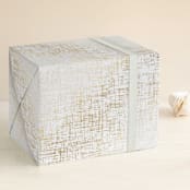 "Brushed Gold" - Wrapping Paper in Tinsel by Kristie Kern - Front