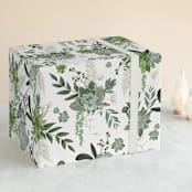"Wrapped in Succulents" - Wrapping Paper in Ivory by Susan Moyal - Front