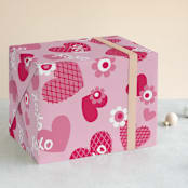 "XOXO" - Wrapping Paper in Fuchsia by Mandy Rider - Front