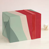 "holiday wave" - Wrapping Paper in White by Baumbirdy - Front