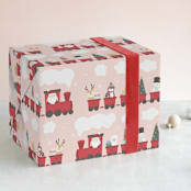 "Polar Express" - Wrapping Paper in Snow by peetie design - Front