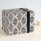"Painted Diamonds 2" - Wrapping Paper in Midnight by Brandy Folse - Front