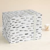 "Mood" - Wrapping Paper in Slate by Carolyn Nicks - Front
