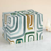 "Geo gym" - Wrapping Paper in Forest by Bethania Lima - Front
