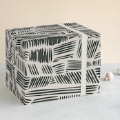 "Streetwise" - Wrapping Paper in Noir by Oma N. Ramkhelawan - Front