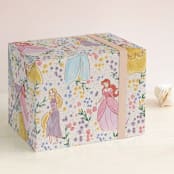 "Disney Princess Garden Party" - Wrapping Paper in Buttercream by Cass Loh - Front