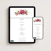 "Lush" - Online Birthday Invitations in Magenta by Susan Moyal - Mobile + desktop layout