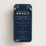 "Sparkling & Bubbly" - Online Birthday Invitations in Navy by Maddy Hague - Mobile layout