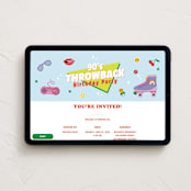 "90s Throwback" - Online Birthday Invitations in Pool by Sherley Ferreira - Desktop layout