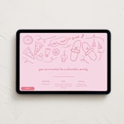 "slumber party" - Online Birthday Invitations in Petal by clearlytangled studio - Desktop layout