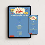 "Pop Art Party" - Online Birthday Invitations in Comic Pop by Vera Lim - Mobile + desktop layout