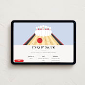 "Bowling birthday party" - Online Birthday Invitations in Cherry by Ester Bernaldo de Quiros - Desktop layout