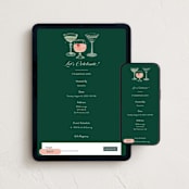 "Crystal Cocktails" - Online Birthday Invitations in Forest by raven erebus - Mobile + desktop layout