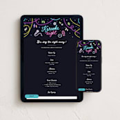"Amplify" - Online Birthday Invitations in Night by Jelena Vuletic - Mobile + desktop layout