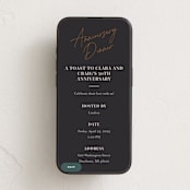 "Toast" - Online Anniversary Invitations in Sesame by Jennifer Lew - Mobile layout