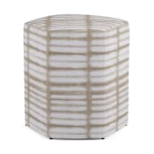 "Shibori linesShibori Lines" - Occasional Ottoman in Sand by Creo Study