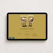 "A Cocktail Party" - Online Dinner and Cocktail Party Invitations in Golden by mo kelley - Desktop layout