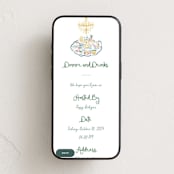 "Dinner Table" - Online Dinner and Cocktail Party Invitations in Lemon by Jenna Holcomb - Mobile layout