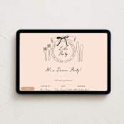 "Just Because" - Online Dinner and Cocktail Party Invitations in Petal by Jennifer Lew - Desktop layout