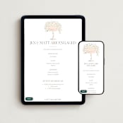 "Garden Engagement" - Online Engagement Party Invitations in Blush by Itsy Belle Studio - Mobile + desktop layout