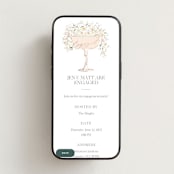 "Garden Engagement" - Online Engagement Party Invitations in Blush by Itsy Belle Studio - Mobile layout