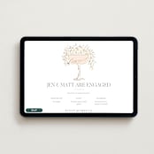 "Garden Engagement" - Online Engagement Party Invitations in Blush by Itsy Belle Studio - Desktop layout