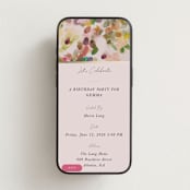 "floral" - Online Engagement Party Invitations in Wildberry by Lori Wemple - Mobile layout