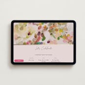 "floral" - Online Engagement Party Invitations in Wildberry by Lori Wemple - Desktop layout
