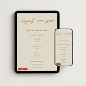 "Happily Ever After" - Online Engagement Party Invitations in Verona by Stephanie Heinrich Godbout - Mobile + desktop layout