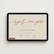 "Happily Ever After" - Online Engagement Party Invitations in Verona by Stephanie Heinrich Godbout - Desktop layout