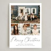 "natural handwriting" - Holiday Cards in Snow by Cass Loh - Full Design
