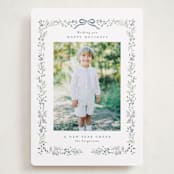 "Bountiful Boughs" - Holiday Cards in Bluebell by Itsy Belle Studio - Front