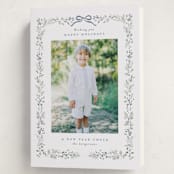 "Bountiful Boughs" - Holiday Cards in Bluebell by Itsy Belle Studio - Folded Card